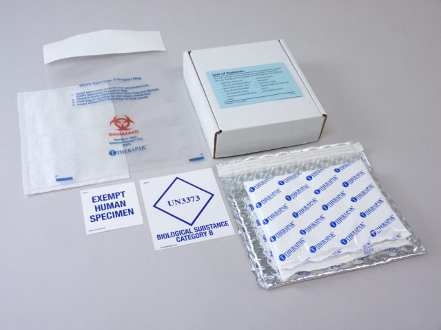 Protected Ambient Category B Shipper with Foil Pouch and Small Gel Wrap