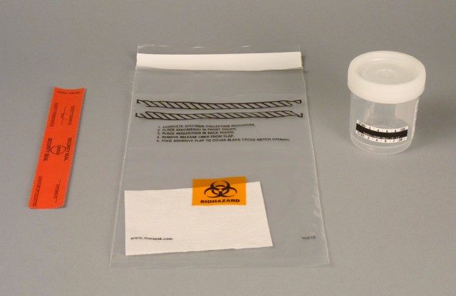 Single specimen drug testing kit