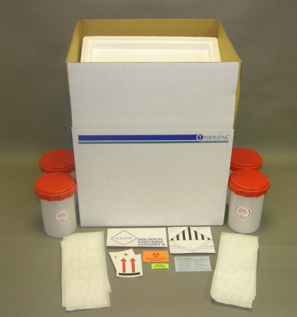 Category B Frozen Shipper with 4 Large Canisters #37809