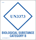 UN3373 Cat B label, small #54752