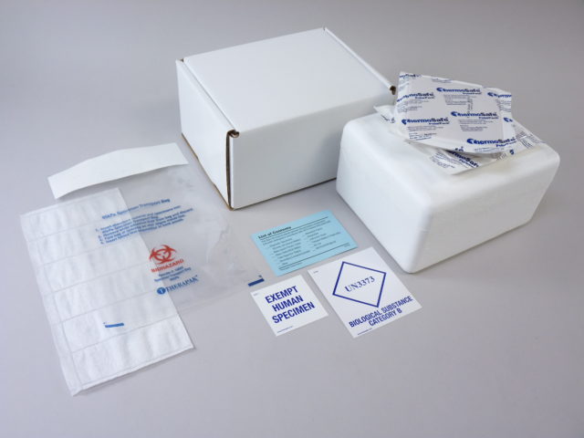 Refrigerated Shipper with Category B and EHS Labels with 95kPa Bag